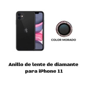 Anillo de lente de diamante para iPhone 11