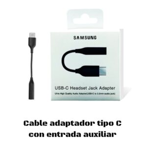Cable Adaptador Tipo C con Entrada Auxiliar