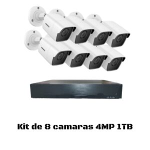 Kit de 8 Cámaras 4MP 1 TB