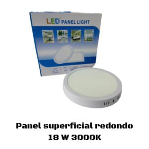 Panel Superficial Redondo 18W 3000K